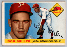 1955 TOPPS #157 BOB MILLER PHILLIES