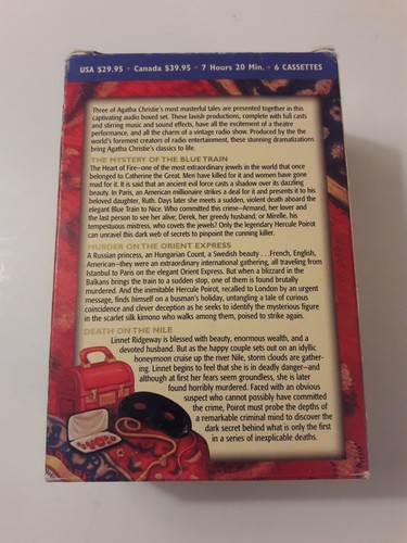 Agatha Christie Audio Boxed Set Include Three Masterful Tales 7hrs 20min 6 Casse - Picture 2 of 5