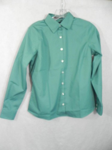 Neu LANDS END Damen 0P LS Kelly grün SHIRT Bluse faltenfrei Breitstoff neu ohne Etikett - Bild 7 von 11