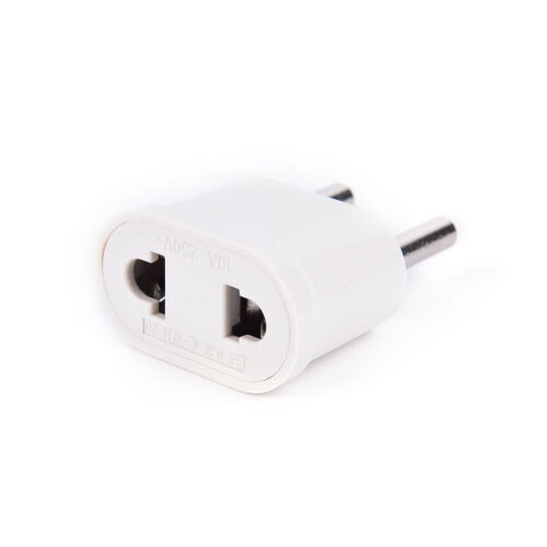 US USA To EU Europe Charger Wall AC Power Plug Adapter Converter Travel Charge - Picture 4 of 12