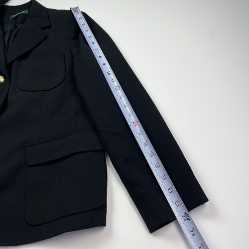 Ralph Lauren Blazer Sz 10P Gold Buttons Jacket Equestrian Preppy Riding Prep - Picture 8 of 16