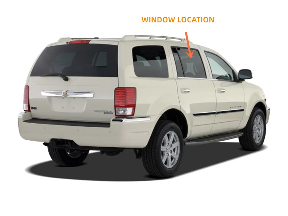 Vidrio ventana puerta trasera derecha pasajero/pasajero para 04-09 Dodge Durango/Chryler Aspen Foto 3 de 3