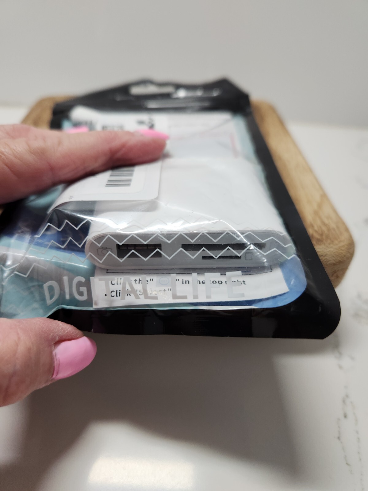 sd card reader for iphone, with, memory card reader with usb camera adapter plug-image