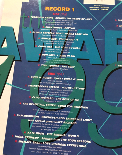 The Brit Awards 1989, 1990 2LP Vinyl Pop Rock Chart Soul - Various Artists - Picture 12 of 16