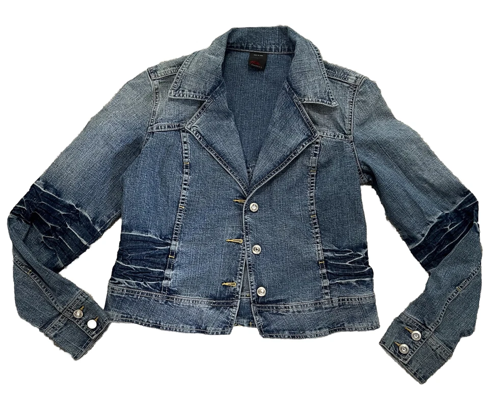 Chaqueta y pantalón vaquero con pedrería FUBU Y2K para mujer talla 11/12 grande Foto 2 de 4