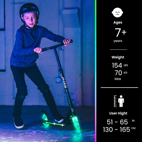 Aero 2 Wheel Kick Scooter for Kids Ages 5-7 or 5-8 or 6-10 or 6-12 with Dynamic - Picture 4 of 12