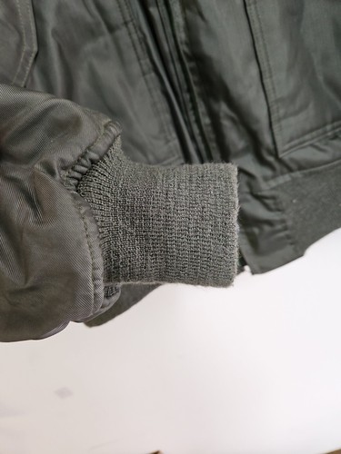Vtg 90s CWU-45/P Flight Jacket Alpha Industries 1995 Sz L Aramid Flyers Cold - Picture 8 of 9