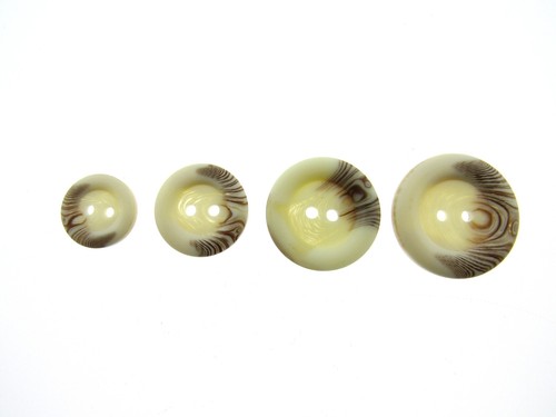 Round Arran Button 2 Hole Sew Through with Brown Fleck - 4 Sizes - CP100 - Picture 16 of 16