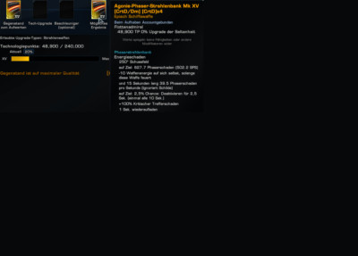 Star Trek Online 8x mk xv crtd x4 Agonie Phaser Beam episch gold eu-us PC