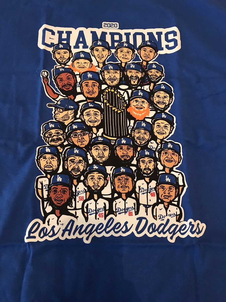 Los Angeles Dodgers 2020 World Series Cartoon Team Shirt Limited