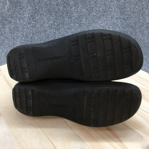 Botas Naturalizer Mujer 7.5M Valour Botín Negro Cuero Forrado Piel Informal - Imagen 8 de 15