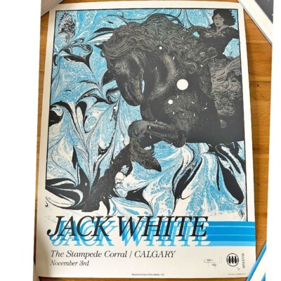 Jack White 2018 The Stampede Corral Calgary Canada Concert Poster Signed AP