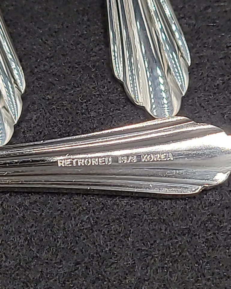 Retroneu Stainless BARRINGTON Set/4 Iced Tea Spoons NEW 18/8 - Image 4 of 4
