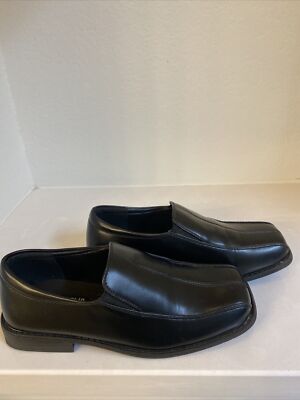 Stacy Adams 41249B-01 Nate Boys Black Dress Shoes Loafers Size 5M Big  Kids