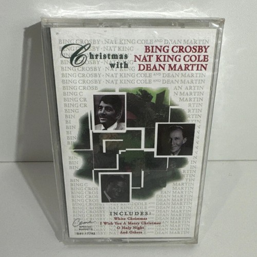 Cassette Tape Christmas-Bing Crosby, Nat King Cole, Dean Martin- New, Sealed