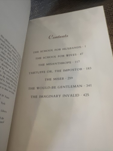 FRANKLIN LIBRARY EDITION MOLIERE COMEDIES 1985 VINTAGE HC HARDCOVER - Picture 9 of 9