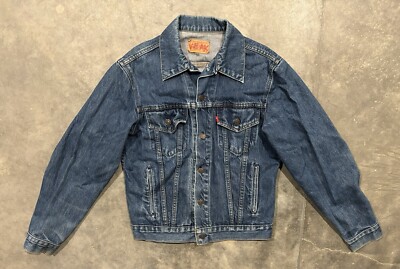Vintage Levi's Jean Jacket Mens 40L Trucker Denim USA 71506 Vintage Levi's Jean Jacket Mens 40L Trucker Denim USA 71506