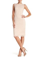 Sharagano 154485 Women's Sleeveless Lace Dress Ballet Slipper Sz. 4