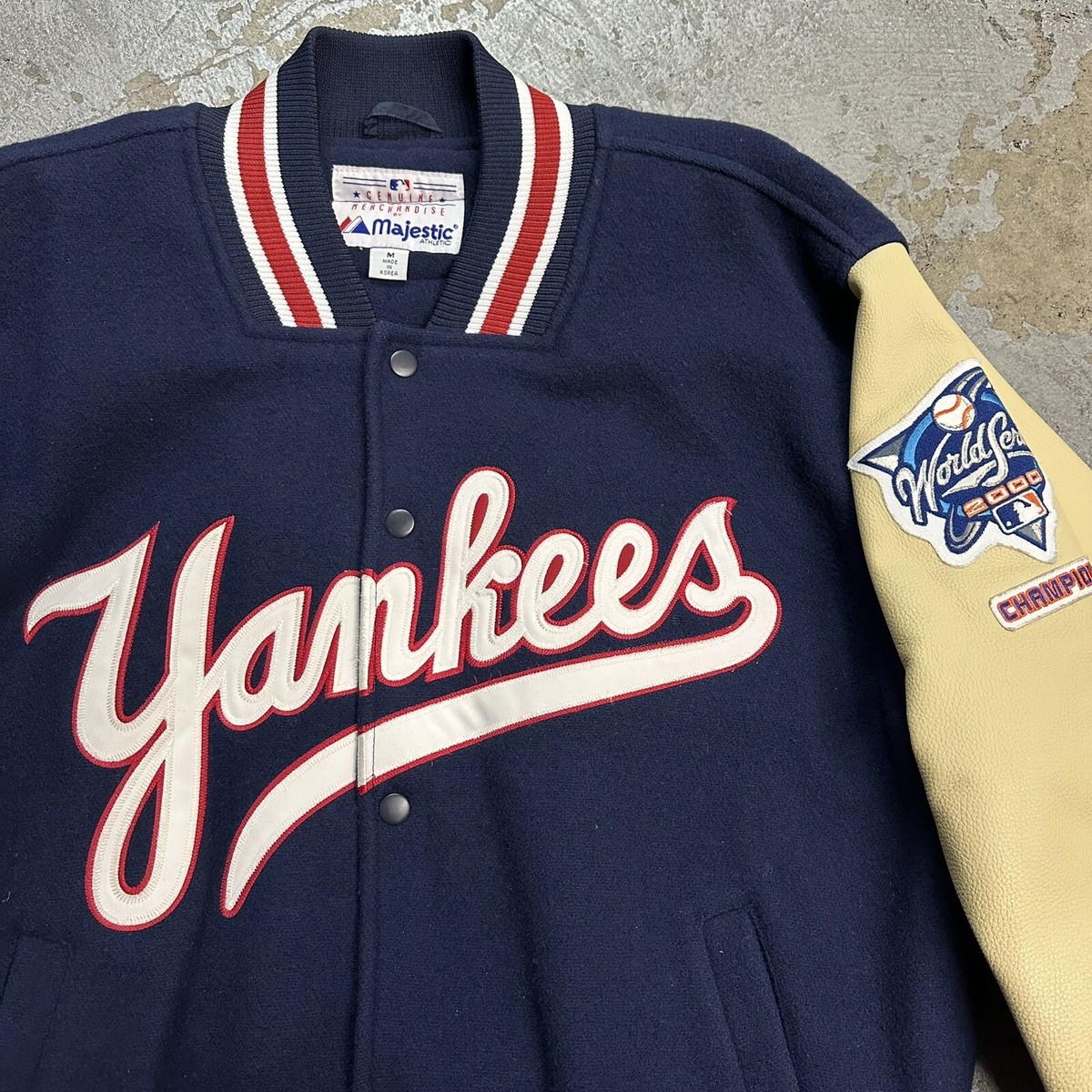 Vintage 2000 Majestic New York Yankees MLB World Series Varsity