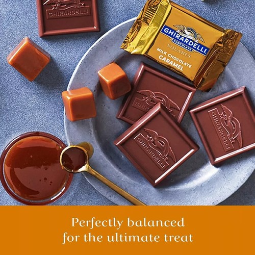 Ghirardelli Milk Chocolate Square Luscious Caramel Filling Bulk Candy (2 Pounds) - 第 9/10 張圖片