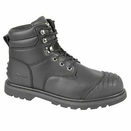 M779A Black padded top Grafters Steel Toe Cap Safety Boots size 4