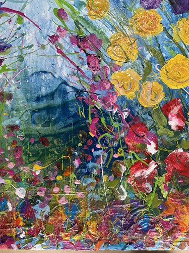 ORIGINAL ABSTRACT ACRYLIC PAINTING On 90 x 90cm Large Canvas By dianeplantart - Picture 9 of 16