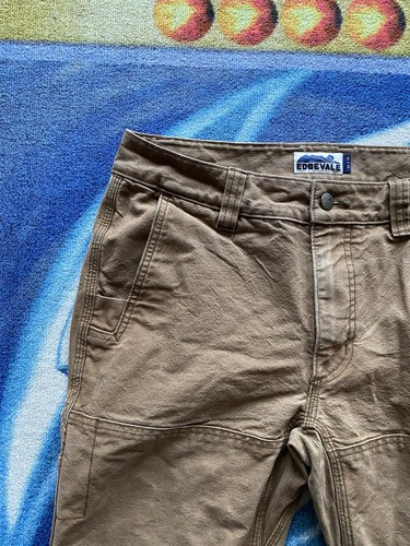 Edgevale Cast Iron Utility Work Pants Size 32x32 Cordura Brand Fabric Made USA - Picture 2 of 8