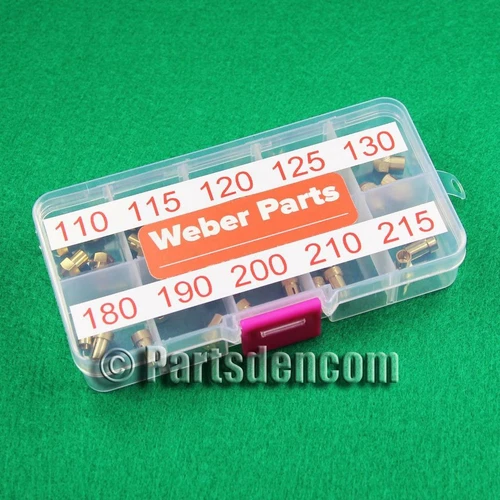 JET KIT 4 MAIN 110 115 120130 AIR 180 190 200 210 215 WEBER CARBURETTOR DCOE IDF