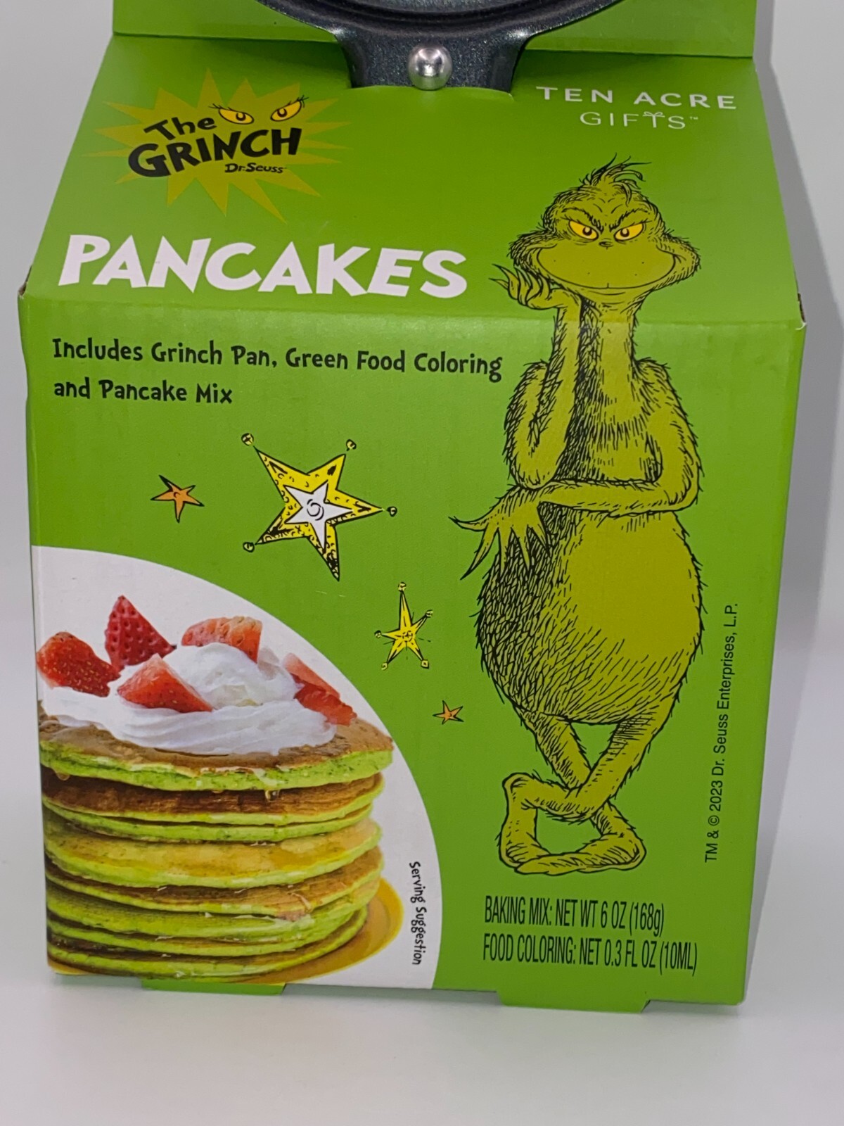 THE GRINCH MINI PANCAKE PANS & MIX PAN Dr. Seuss 4.75" Round TEN