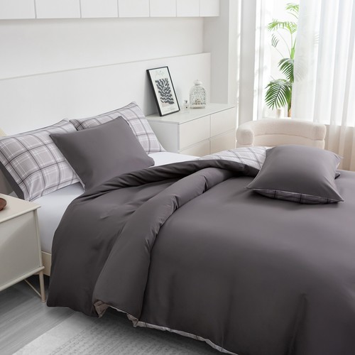 Duvet Cover Set Reversible King Size Duvet Cover Set Double Bedding Sets Single - Picture 24 of 473