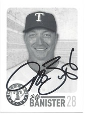 2015 Texas Rangers Fanfest Jeff Banister SGA Team Issued *AUTOGRAPHED* Postcard