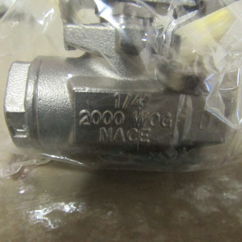 1 LOT OF 7QTY-JOMAR, 316SS, 1/4"NPT BALL VALVE, 2000WOG, NEW IN BAG! MAKE OFFER! - Picture 2 of 4