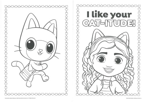 Almohadilla de libro para colorear en actividades para casa de muñecas Gabby's de 32 páginas para niños - Imagen 5 de 6