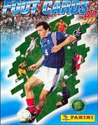 FOOT CARDS CANNES CARTE PANINI a choisir 1998