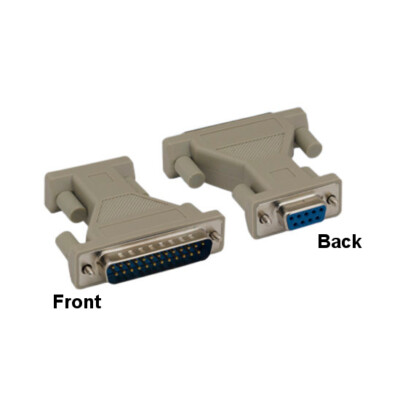 [10X] DB25 Male to DB9 Female AT Modem Adapter Converter RS-232 Shielded Molded