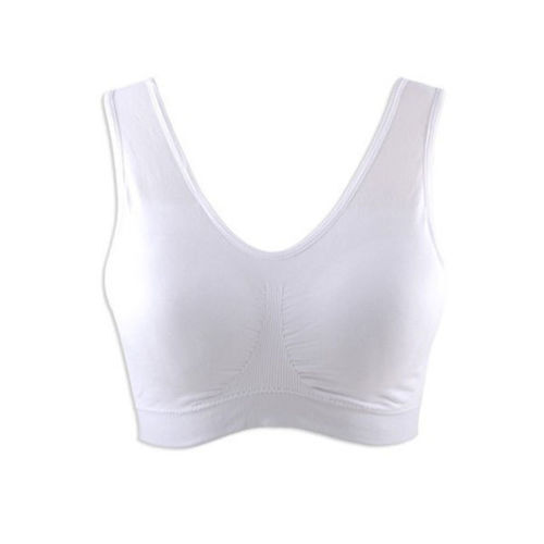 NEU DAMEN NAHTLOSES SCHNEIDE TOP KOMFORT BH SPORTWESTE STRETCH SHAPEWEAR - Bild 2 von 4