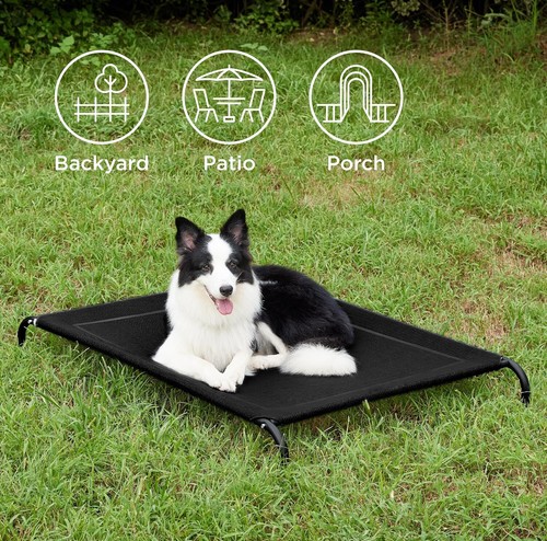 110*80*20cm Elevated L Dog Pet Bed Portable Waterproof Outdoor Raised Camping UK - Picture 13 of 15