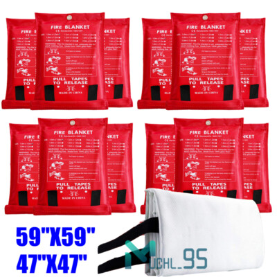 39''x39'' Retardant Blankets Large Fire Blanket Fiberglass Prepared Emergency
