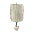 $750 The Silver Modern Minimalist Table Lamp /w Marble Base