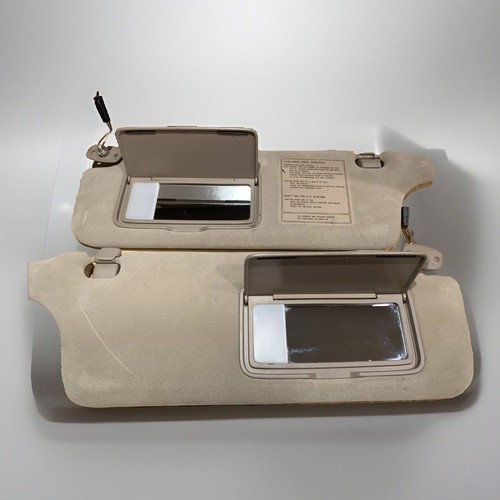 1998-2002 Isuzu Trooper Acura SLX Sun Visor Set Left Right Tan Beige Camel - Picture 2 of 4