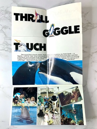1989 SeaWorld Brochure Orlando FLORIDA Legend of Shamu show vintage retro photos - Picture 5 of 7