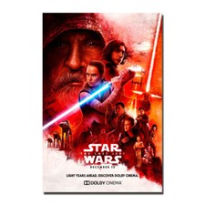 Star Wars The Last Jedi Episode VIII Silk Canvas Poster 13x20 24x36/'/'