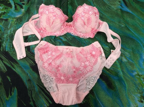 Ladies Embroidery Underwire Lace Bra Brief IntimateSexy Lingerie underwear (TIM) - Picture 2 of 16