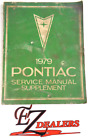 1979 Pontiac Service Manual Supplement
