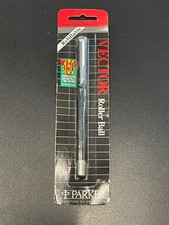 Vintage Deadstock 90s Black Ink Vector Parker Ballpoint Pen 0.8 mm Medium Point