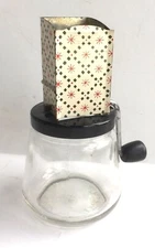 Vintage Androck #49 Manual Nut Chopper/Grinder Red Starburst Design