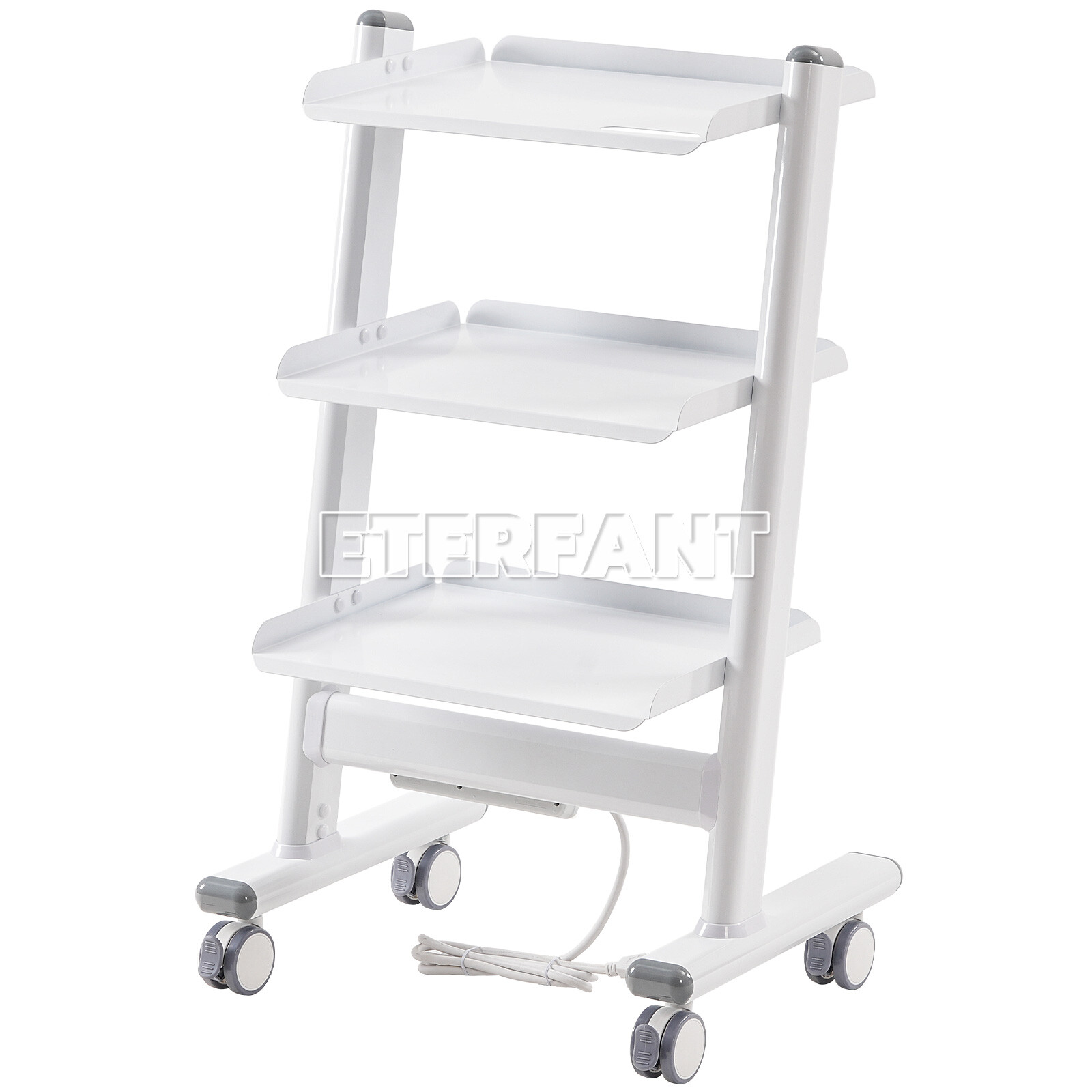 ETERFANT 3 Tiers Medical Tool Cart Dental Trolley Cart Mobile Instrument Cart