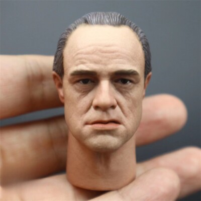 Marlon Brando Head Carved No Beard 1/6 Scale DIY 12'' Action Figure
