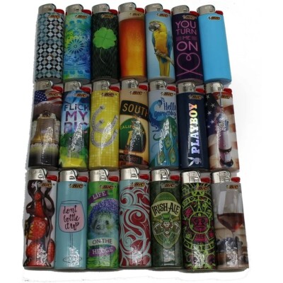 5 PACK RANDOM BIC MIX CIGARETTE LIGHTER