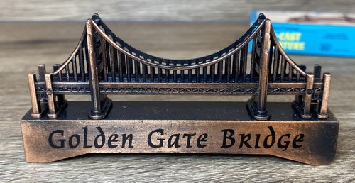 Antique Finish Die Cast Miniature GOLDEN GATE BRIDGE PENCIL SHARPENER 176L NEW - Picture 8 of 12